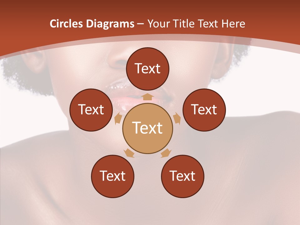 Sensual False Girl PowerPoint Template