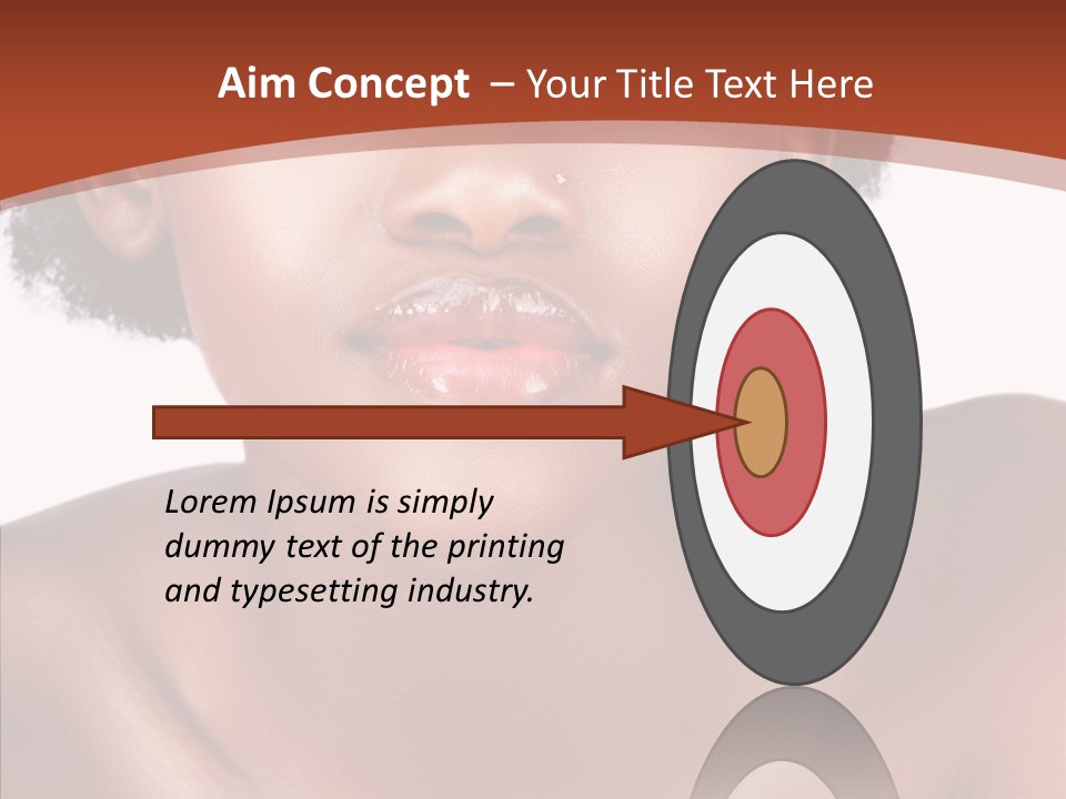 Sensual False Girl PowerPoint Template