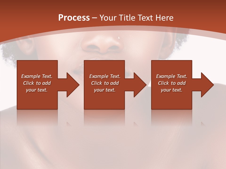 Sensual False Girl PowerPoint Template