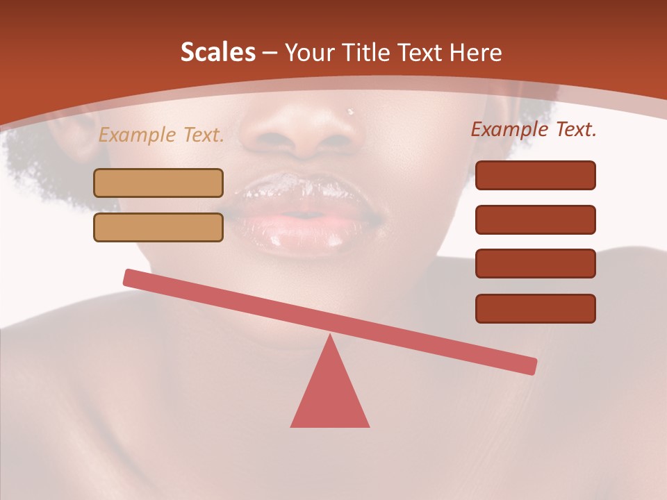 Sensual False Girl PowerPoint Template