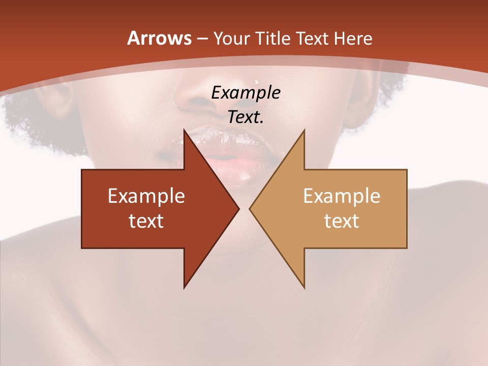 Sensual False Girl PowerPoint Template