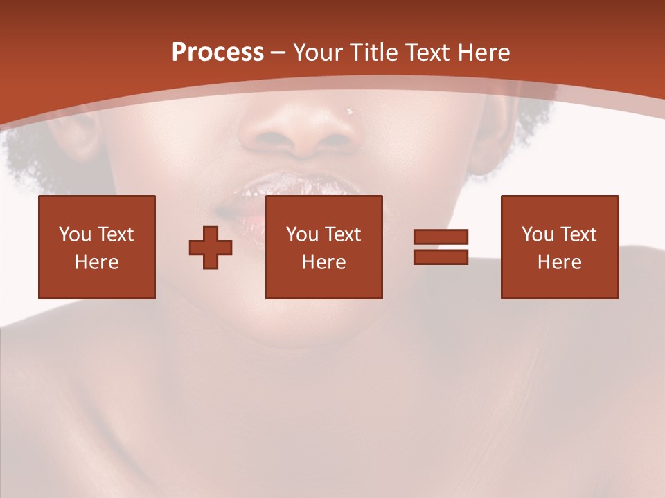 Sensual False Girl PowerPoint Template