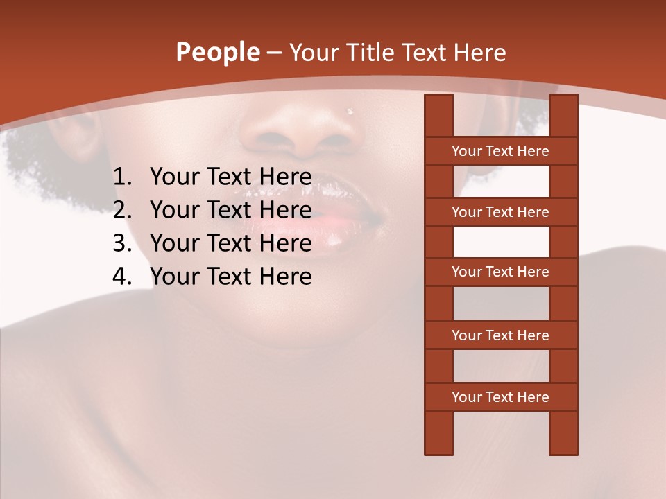 Sensual False Girl PowerPoint Template