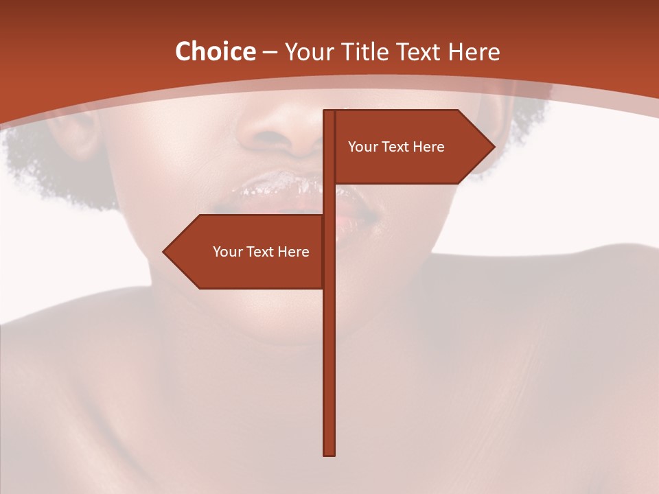 Sensual False Girl PowerPoint Template