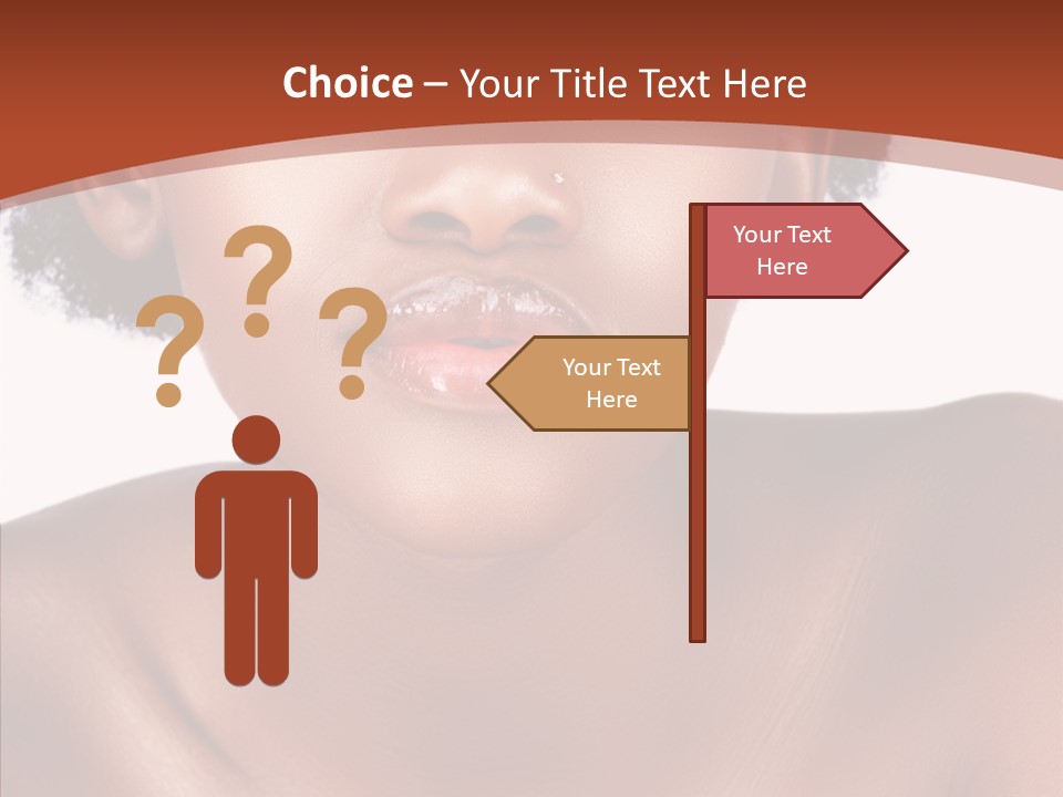 Sensual False Girl PowerPoint Template