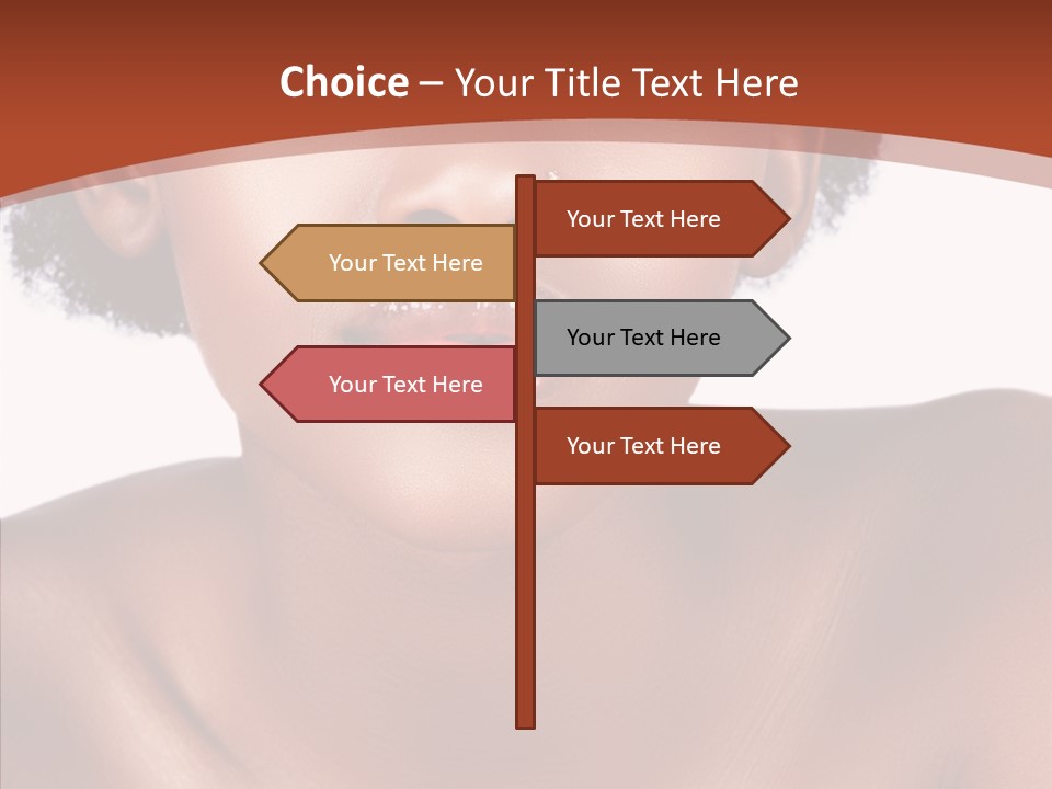 Sensual False Girl PowerPoint Template