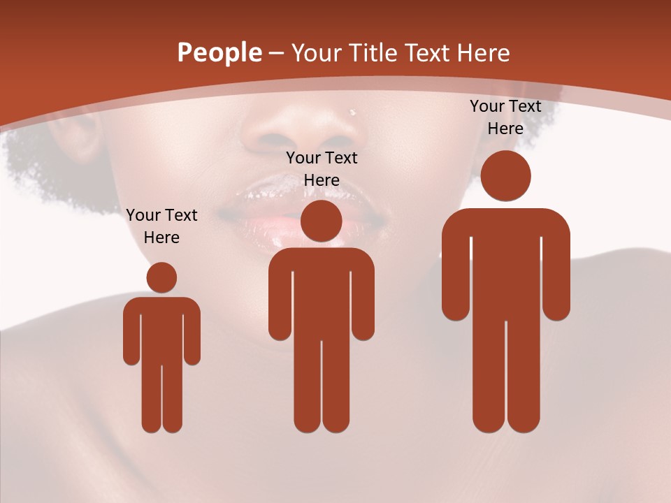 Sensual False Girl PowerPoint Template