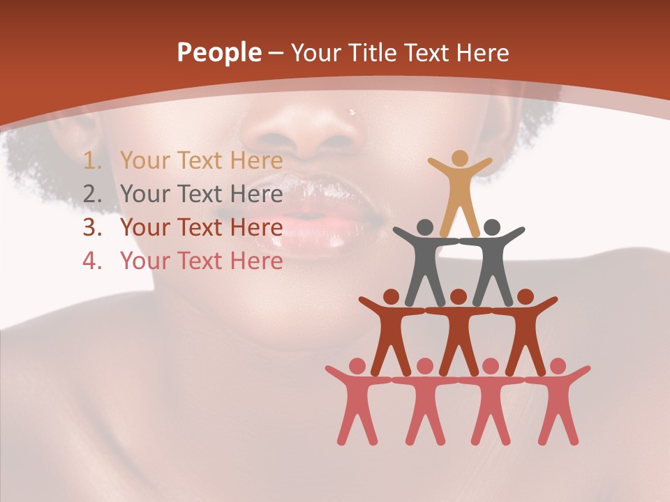 Sensual False Girl PowerPoint Template