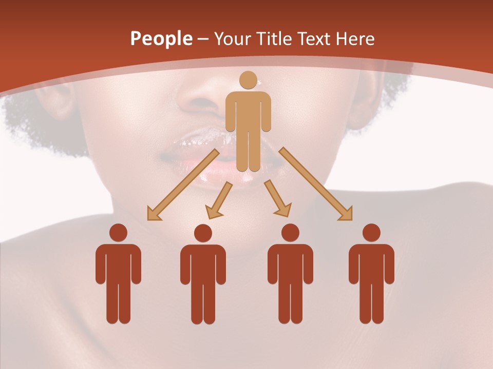 Sensual False Girl PowerPoint Template