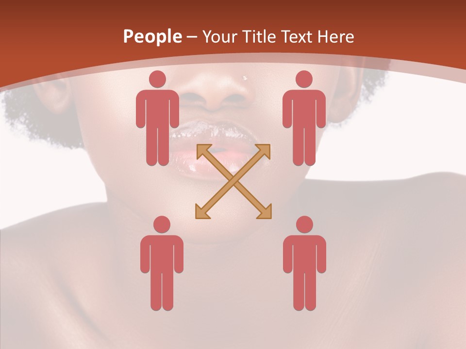 Sensual False Girl PowerPoint Template