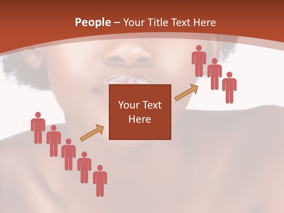 Sensual False Girl PowerPoint Template