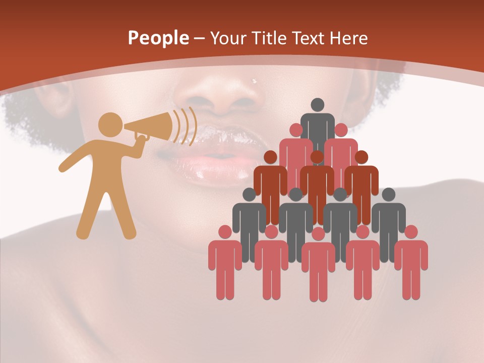 Sensual False Girl PowerPoint Template