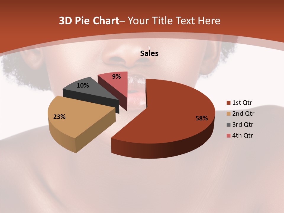 Sensual False Girl PowerPoint Template