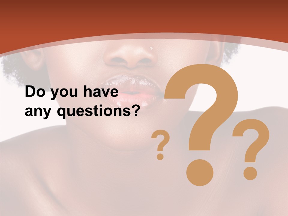 Sensual False Girl PowerPoint Template