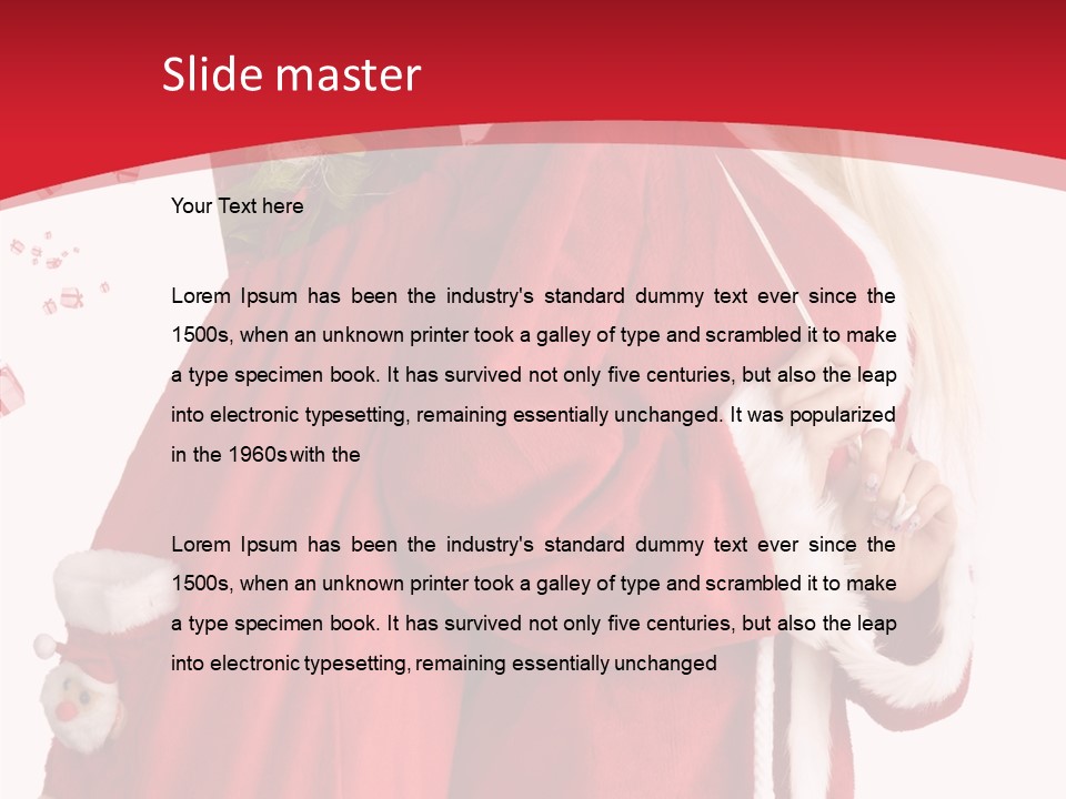Cheerful Sack Person PowerPoint Template