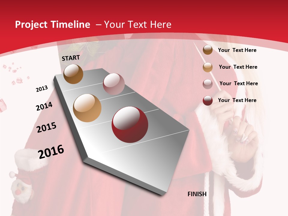 Cheerful Sack Person PowerPoint Template