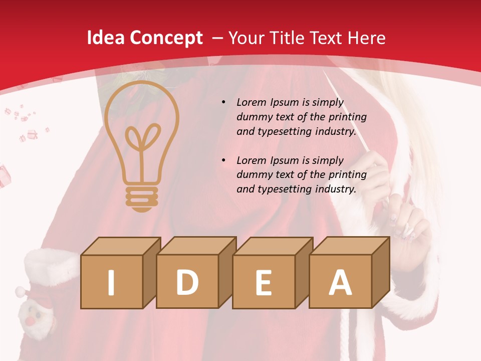 Cheerful Sack Person PowerPoint Template