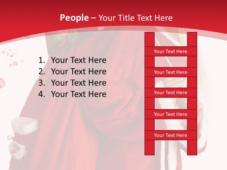 Cheerful Sack Person PowerPoint Template