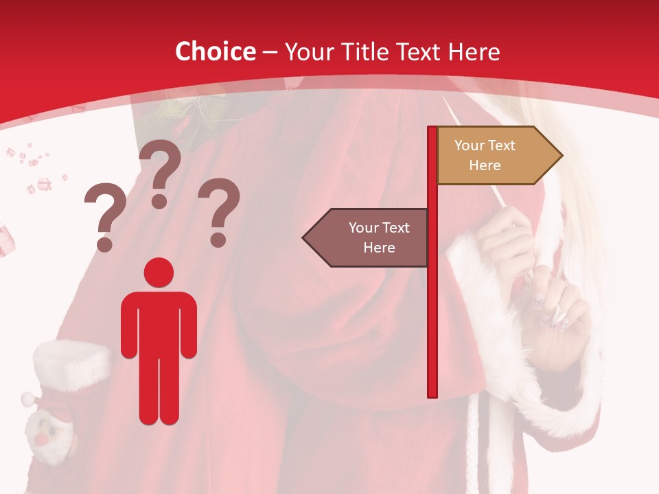 Cheerful Sack Person PowerPoint Template