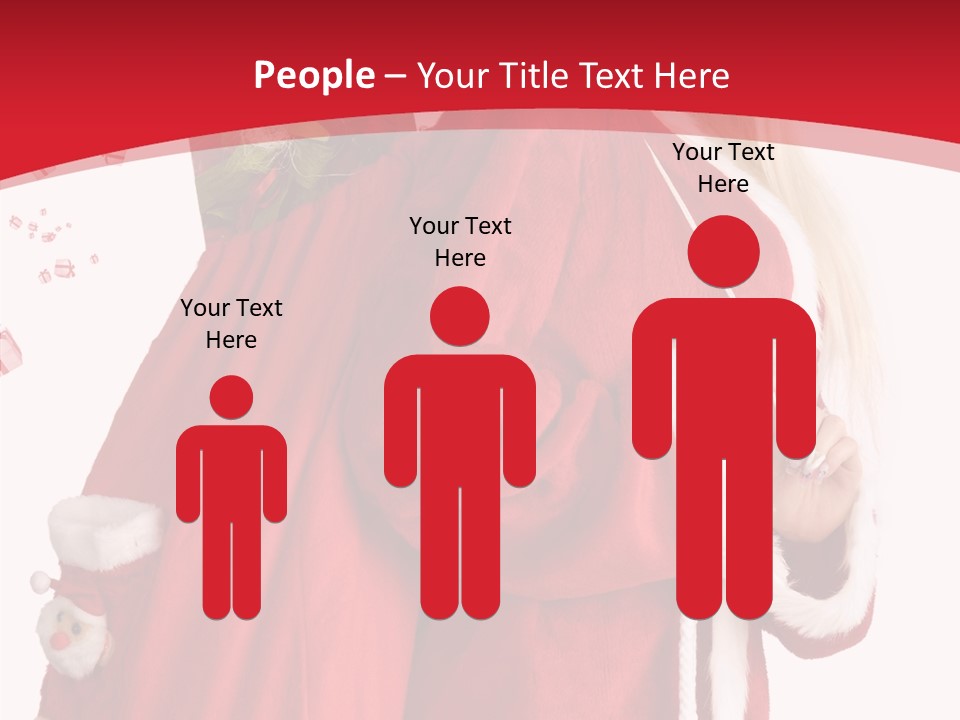 Cheerful Sack Person PowerPoint Template