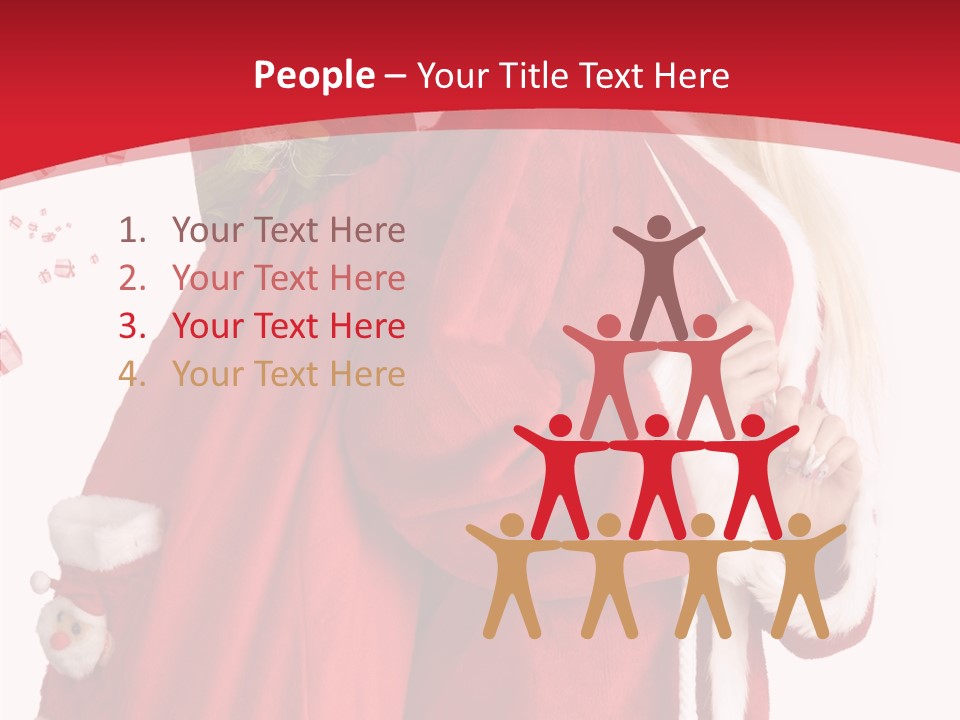 Cheerful Sack Person PowerPoint Template
