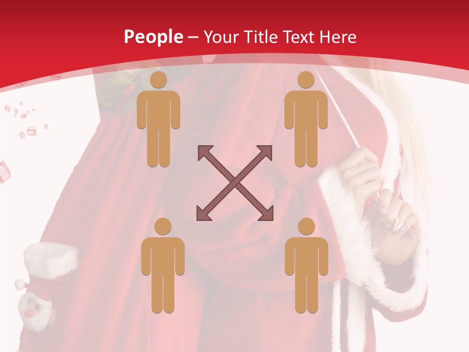 Cheerful Sack Person PowerPoint Template