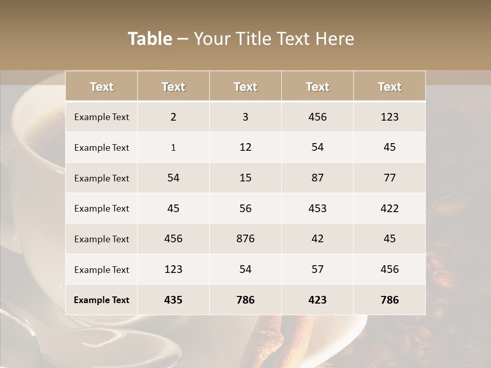 Background Africa Breakfast PowerPoint Template