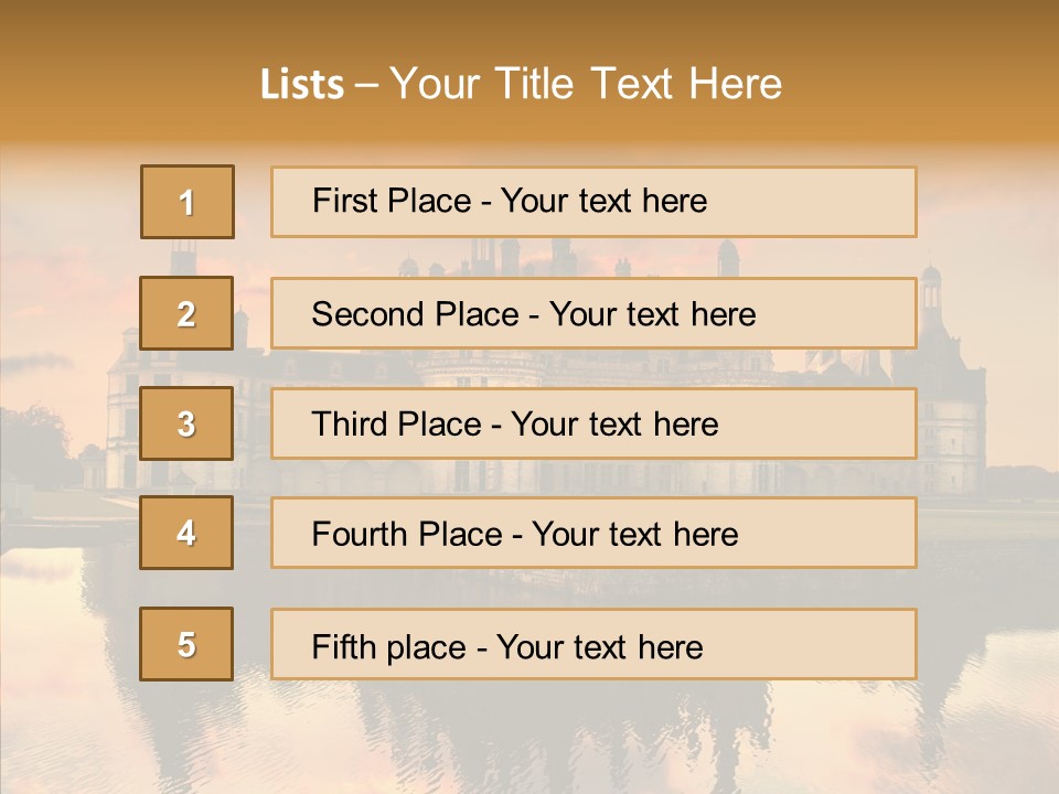 Loire Chambord Knight PowerPoint Template
