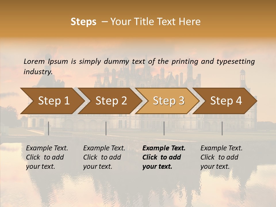 Loire Chambord Knight PowerPoint Template