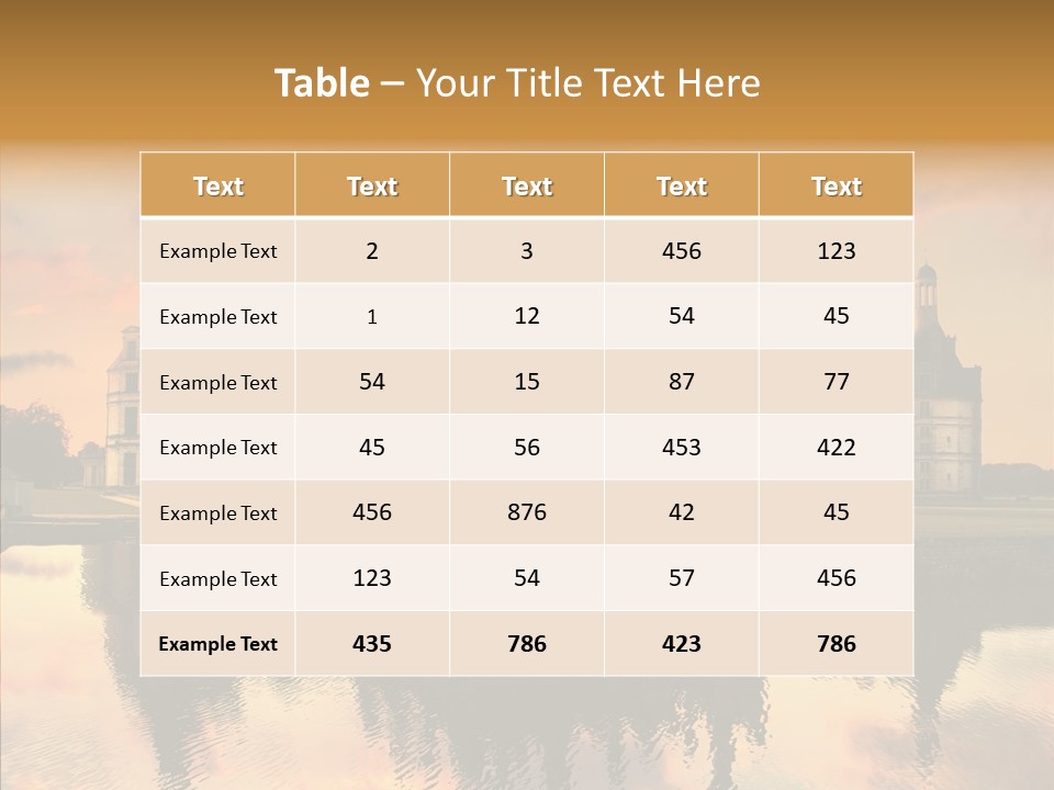 Loire Chambord Knight PowerPoint Template
