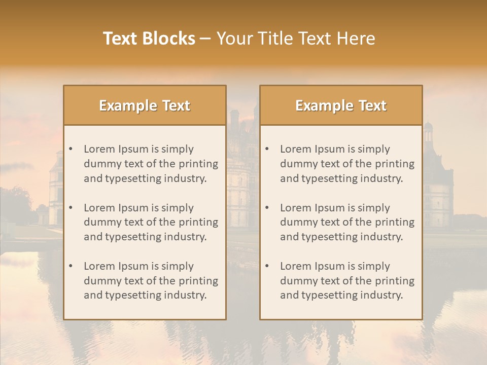 Loire Chambord Knight PowerPoint Template