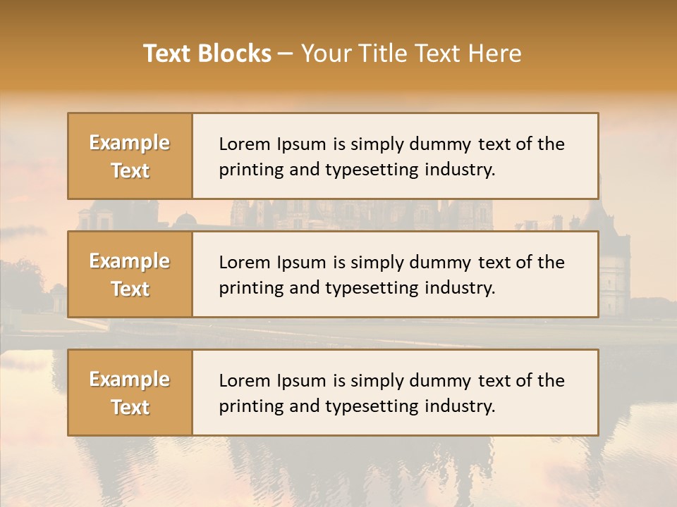Loire Chambord Knight PowerPoint Template