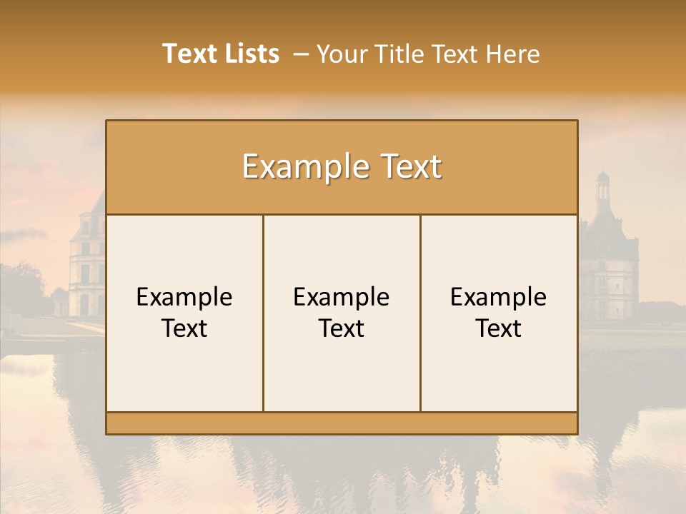 Loire Chambord Knight PowerPoint Template