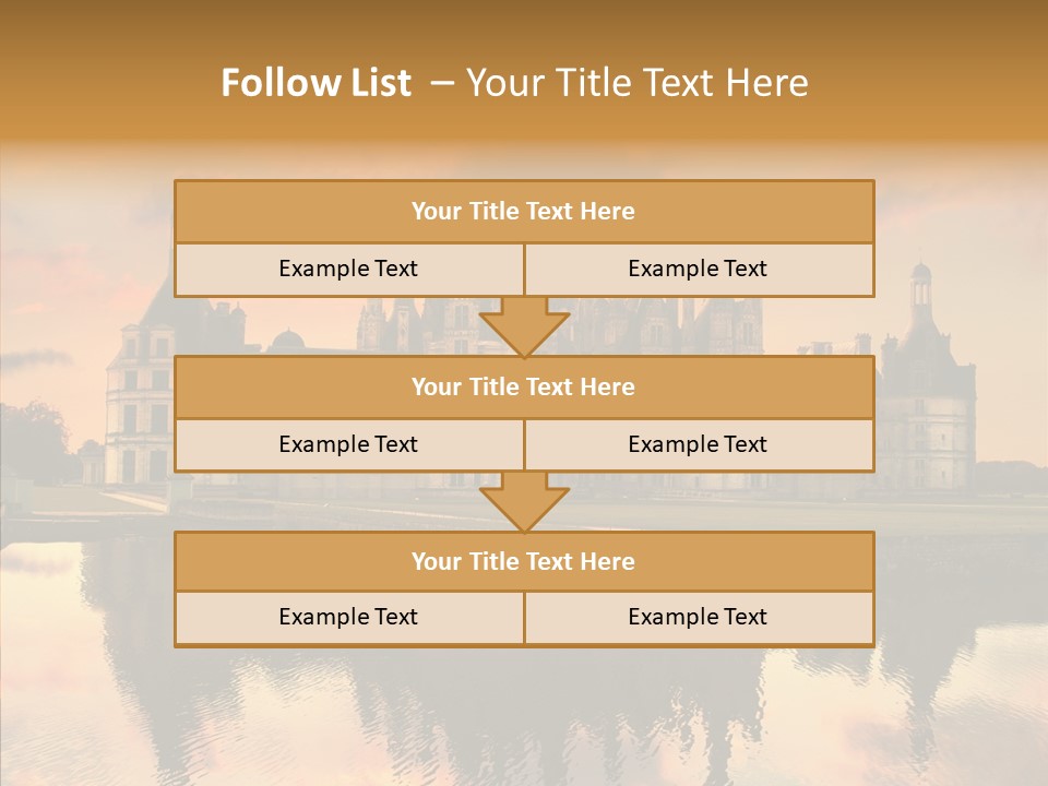 Loire Chambord Knight PowerPoint Template