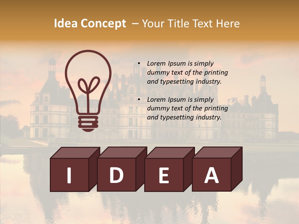 Loire Chambord Knight PowerPoint Template