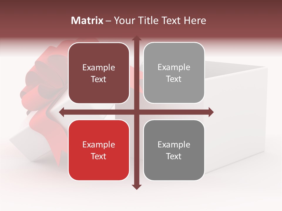 Container Celebrate Red PowerPoint Template