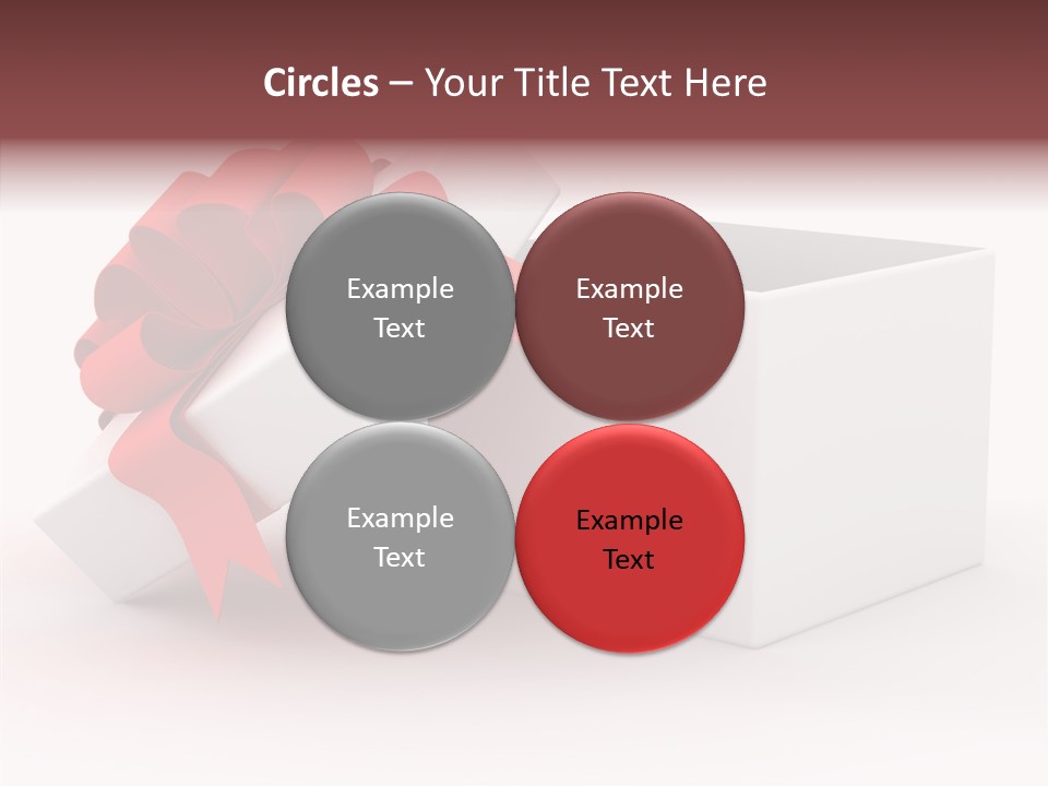 Container Celebrate Red PowerPoint Template