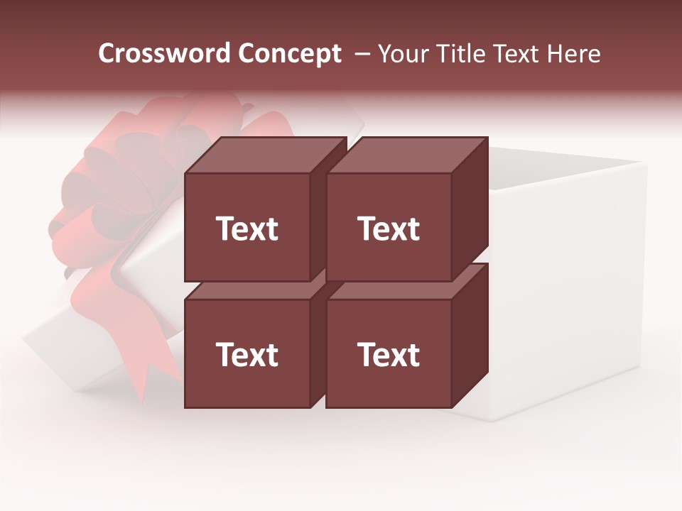 Container Celebrate Red PowerPoint Template
