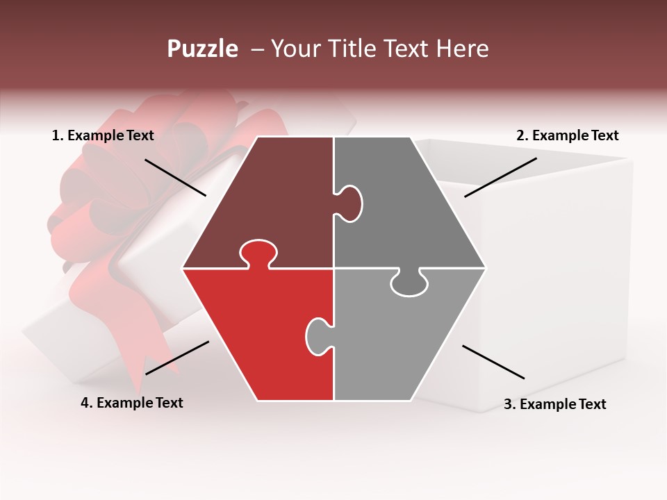 Container Celebrate Red PowerPoint Template