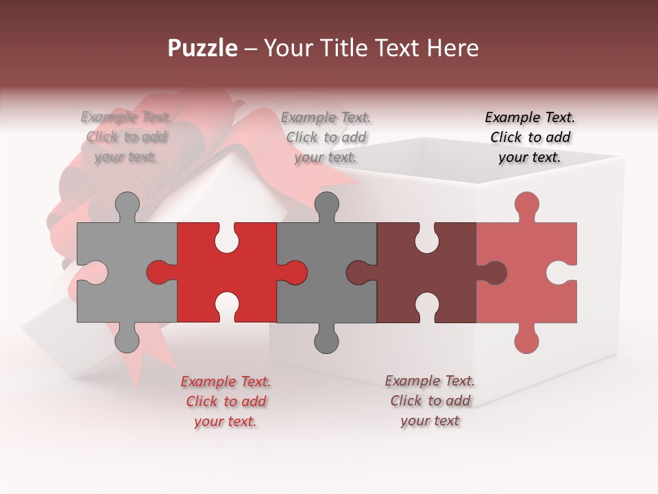 Container Celebrate Red PowerPoint Template