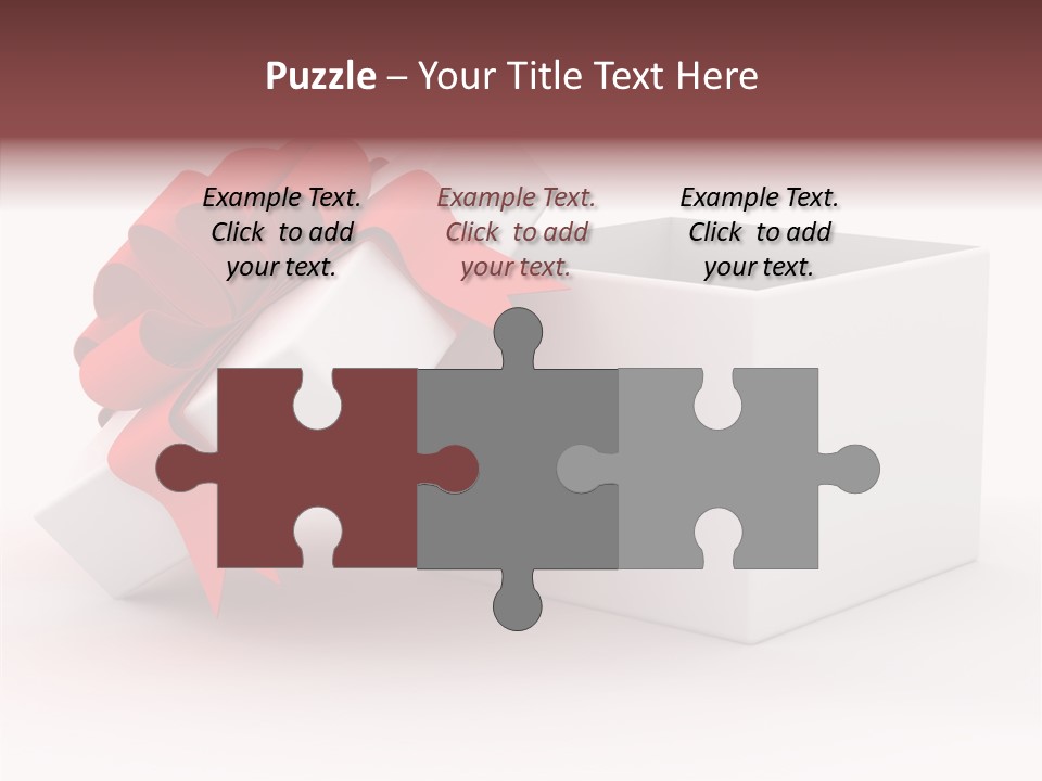 Container Celebrate Red PowerPoint Template