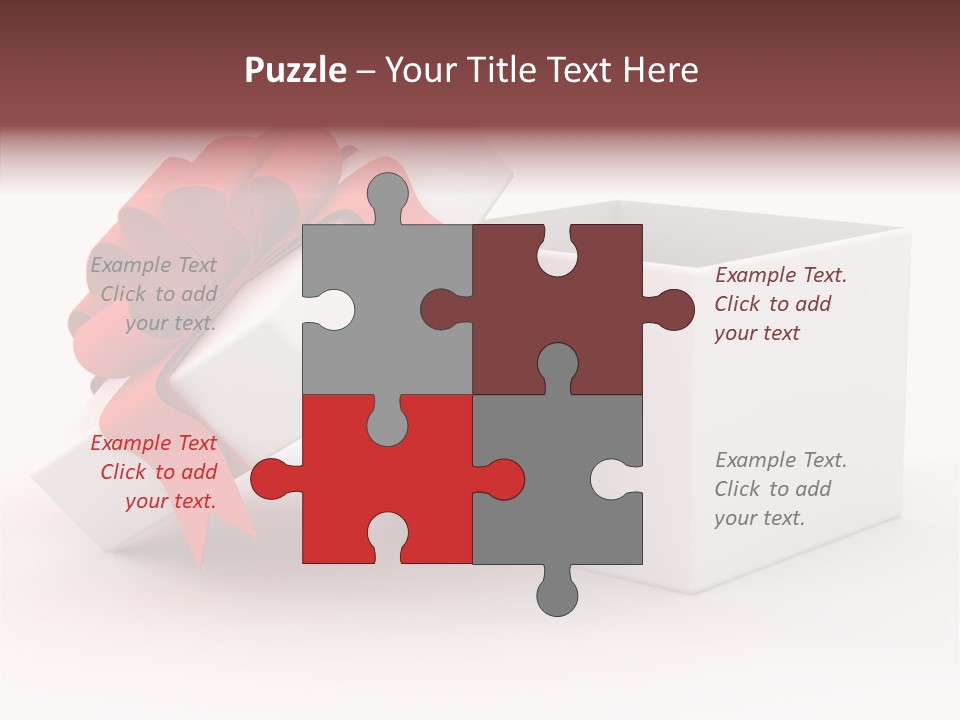 Container Celebrate Red PowerPoint Template