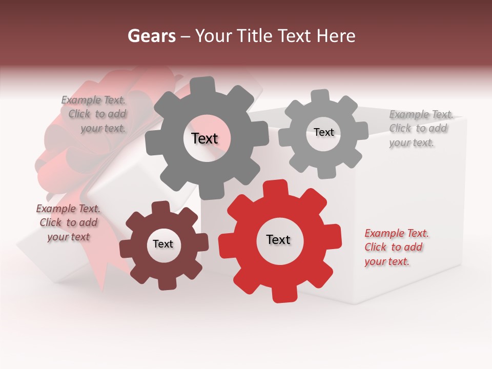 Container Celebrate Red PowerPoint Template