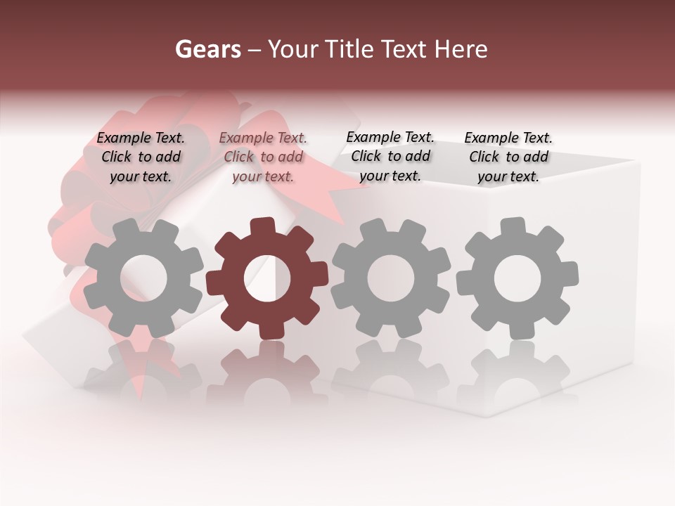 Container Celebrate Red PowerPoint Template