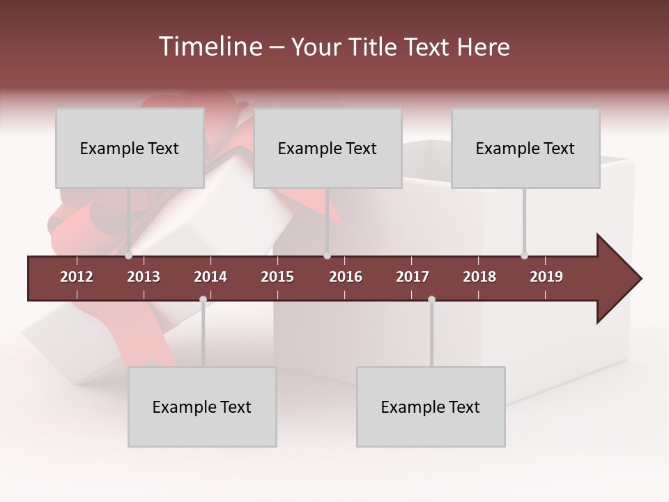 Container Celebrate Red PowerPoint Template