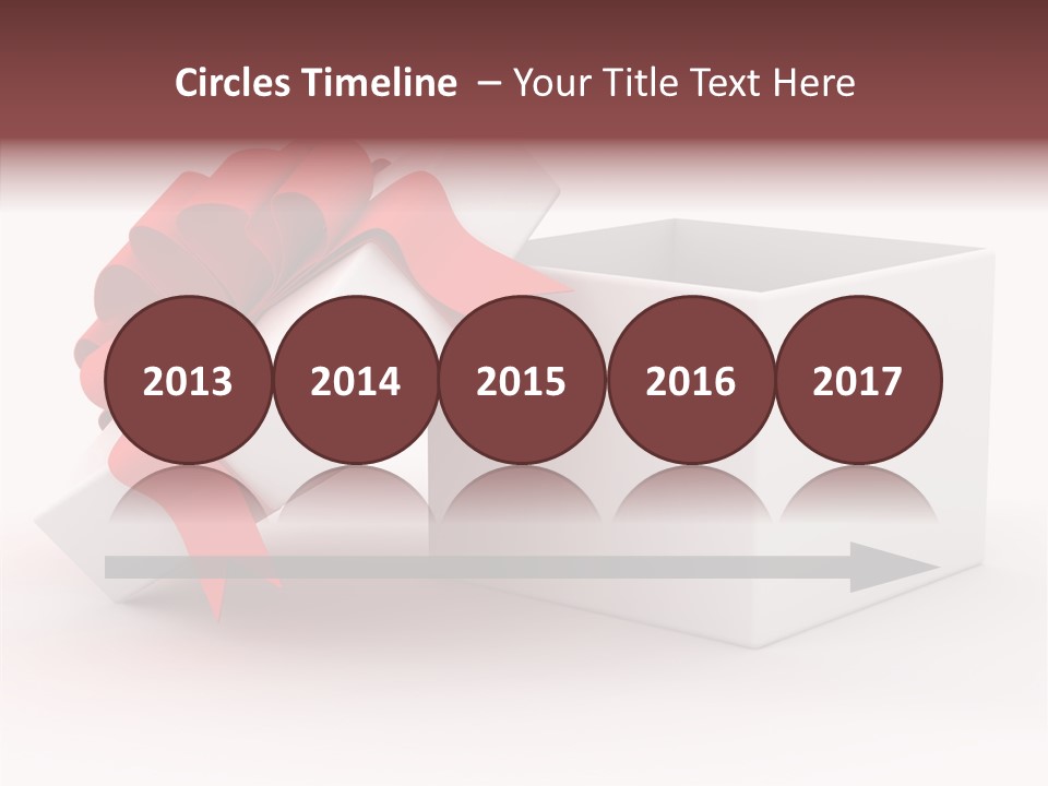 Container Celebrate Red PowerPoint Template