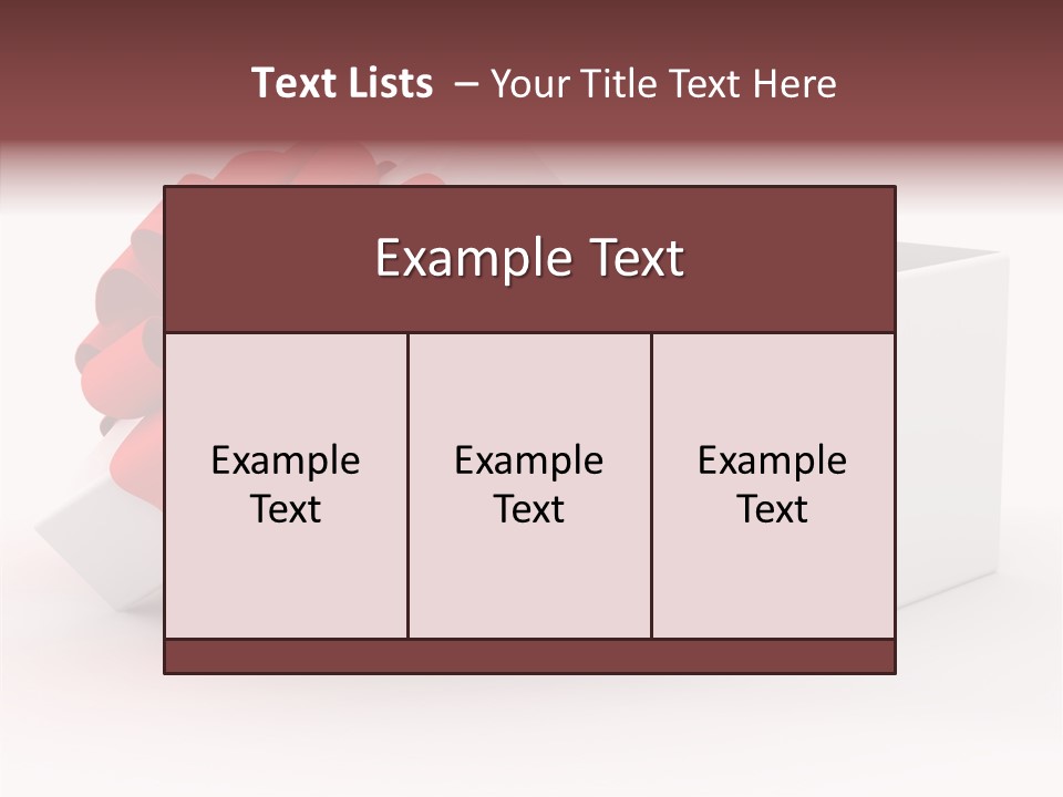 Container Celebrate Red PowerPoint Template