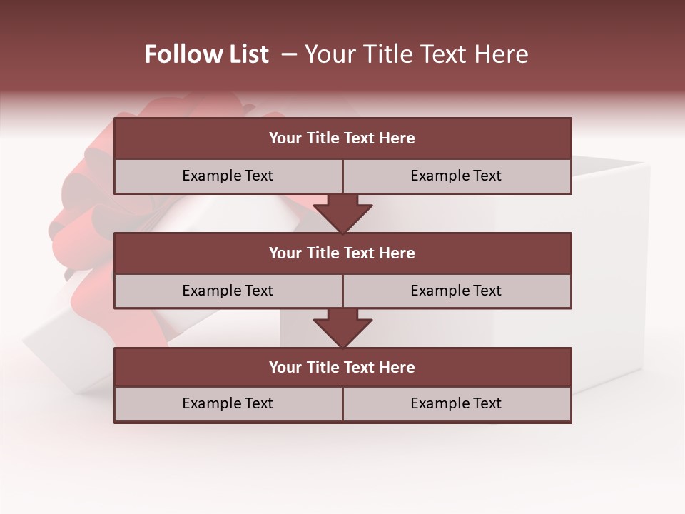 Container Celebrate Red PowerPoint Template