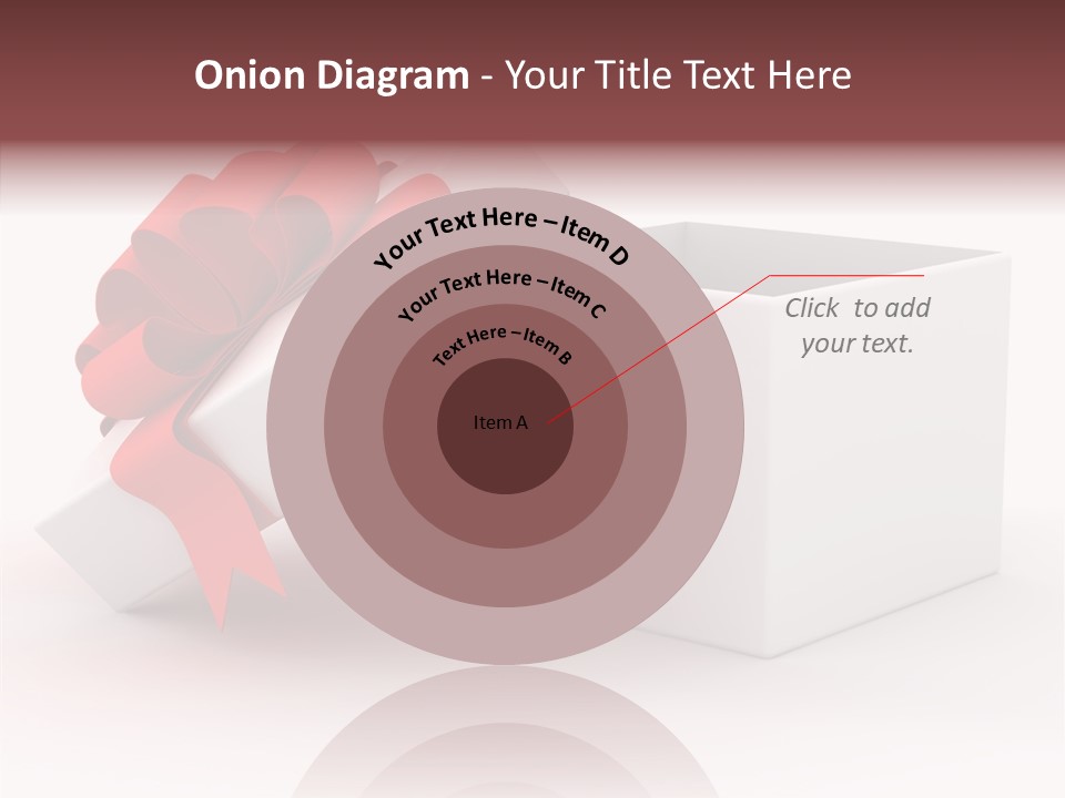 Container Celebrate Red PowerPoint Template