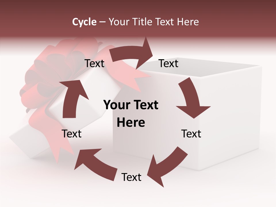 Container Celebrate Red PowerPoint Template